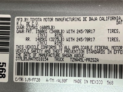 2026 Toyota Tacoma SR5