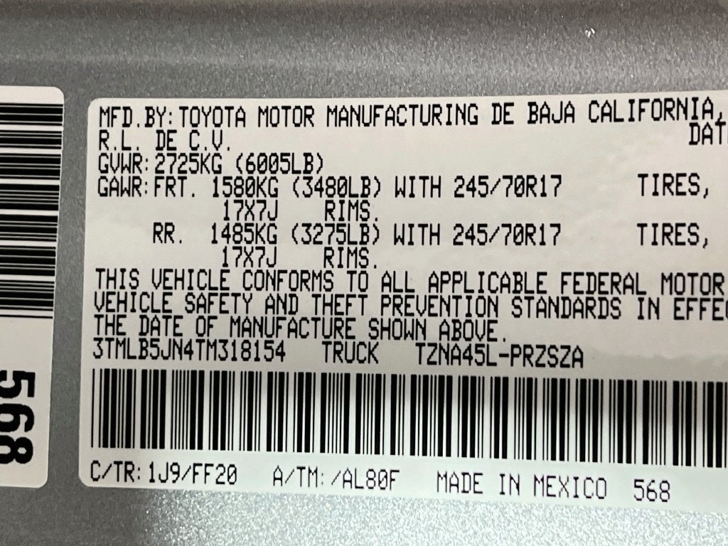 2026 Toyota Tacoma SR5