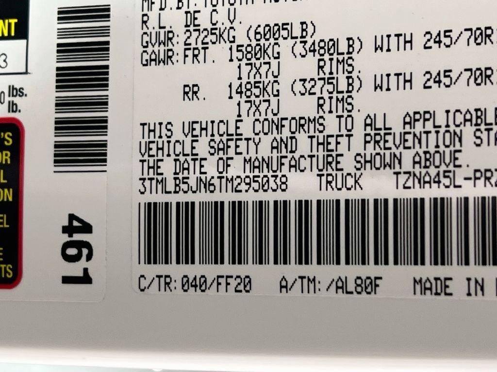 2026 Toyota Tacoma SR5