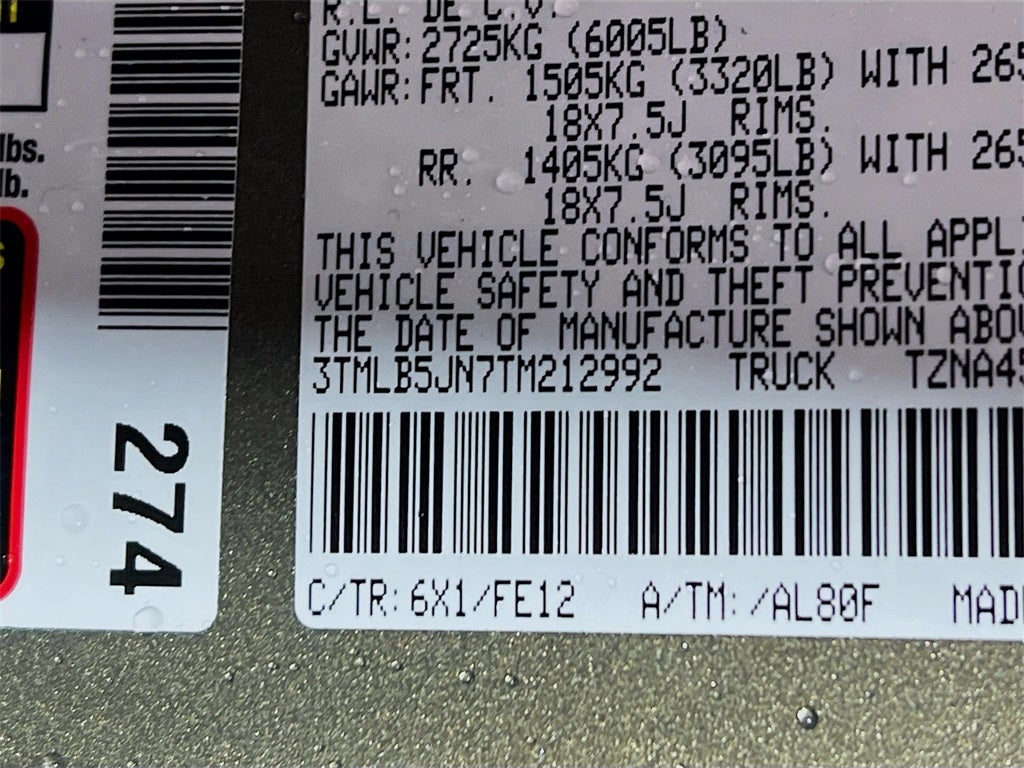 2026 Toyota Tacoma TRD Sport