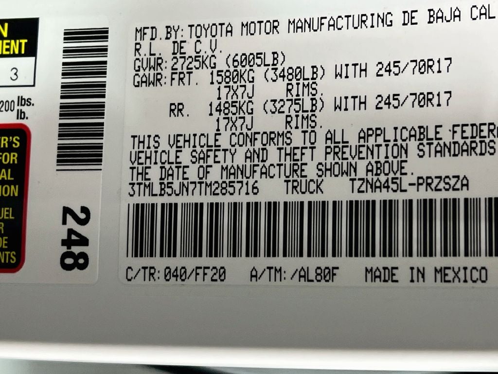 2026 Toyota Tacoma SR5