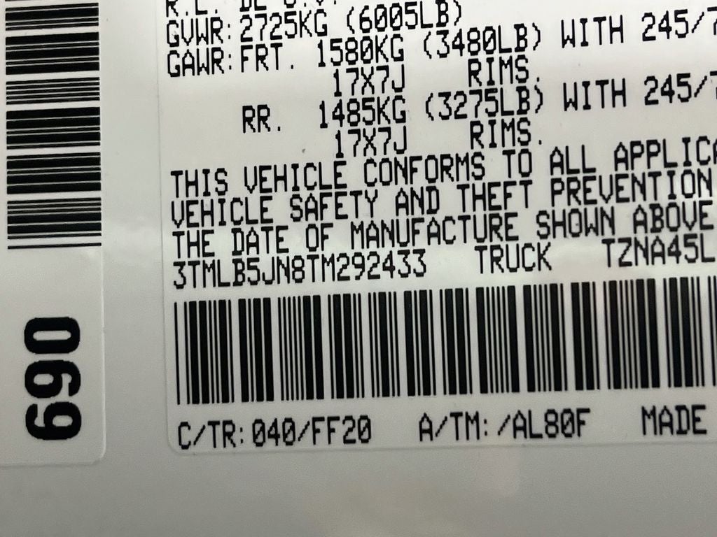 2026 Toyota Tacoma SR5