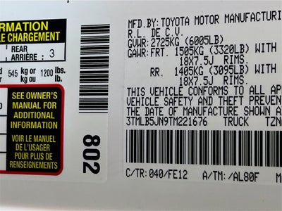 2026 Toyota Tacoma TRD Sport