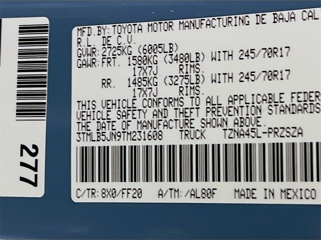 2026 Toyota Tacoma SR5