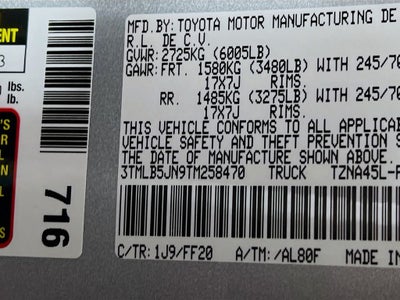 2026 Toyota Tacoma SR5