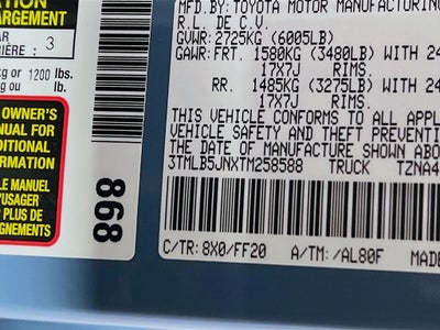 2026 Toyota Tacoma SR5