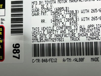 2026 Toyota Tacoma TRD Sport S