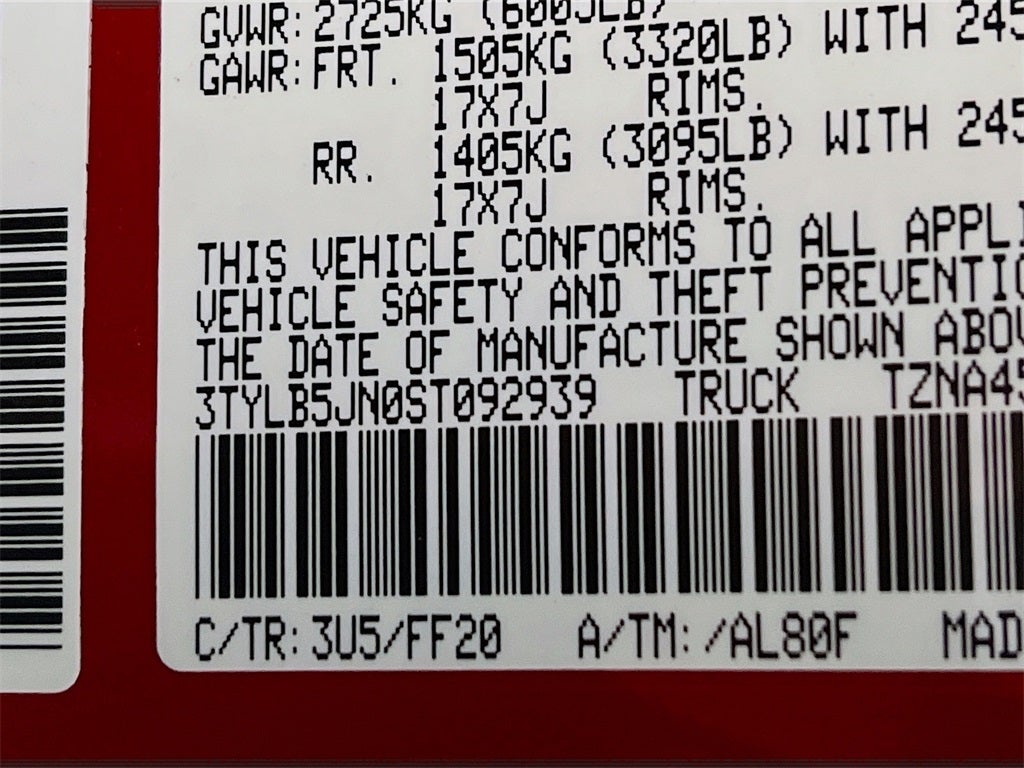 2025 Toyota Tacoma SR5