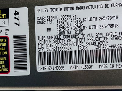 2026 Toyota Tacoma i-FORCE MAX Trailhunter