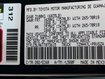 2026 Toyota Tacoma i-FORCE MAX Trailhunter