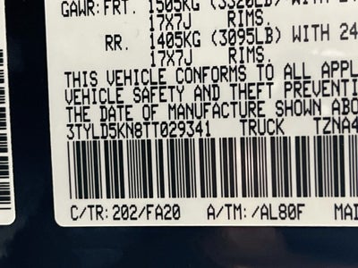 2026 Toyota Tacoma SR S