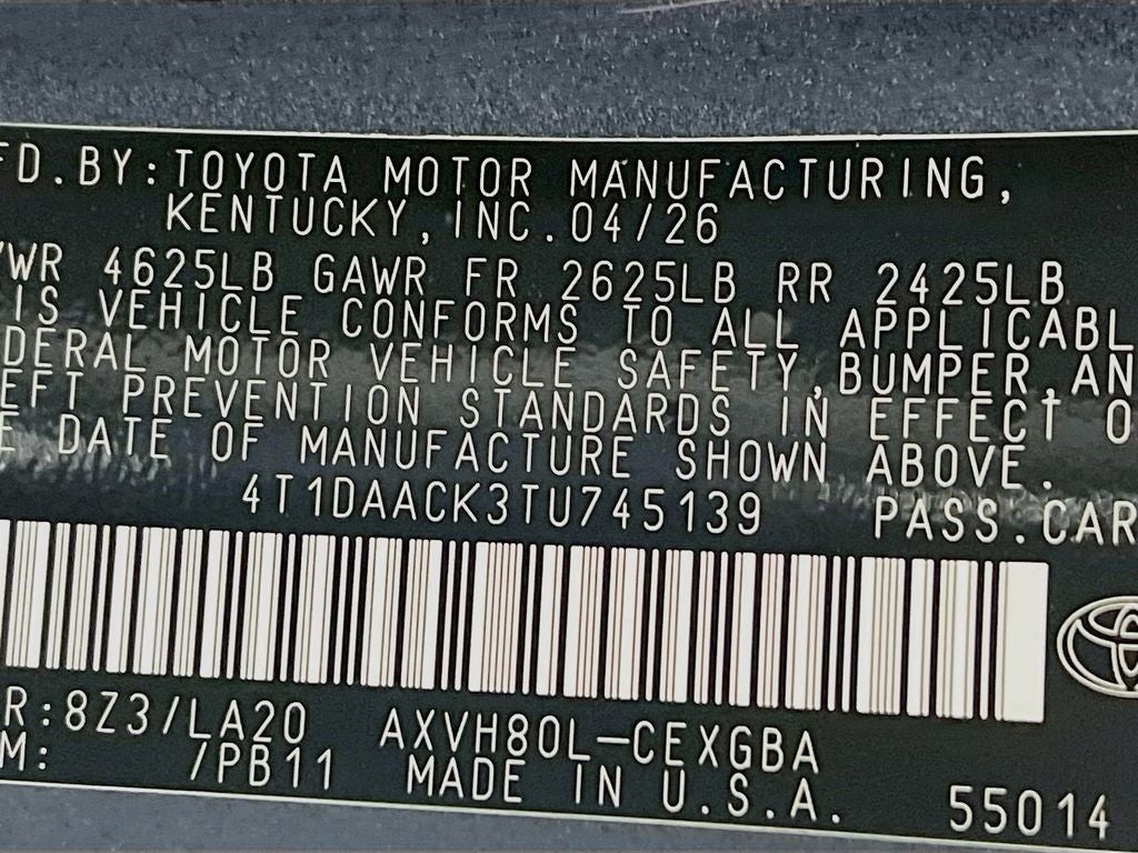 2026 Toyota Camry XLE