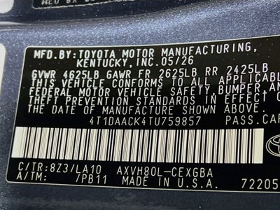2026 Toyota Camry XLE