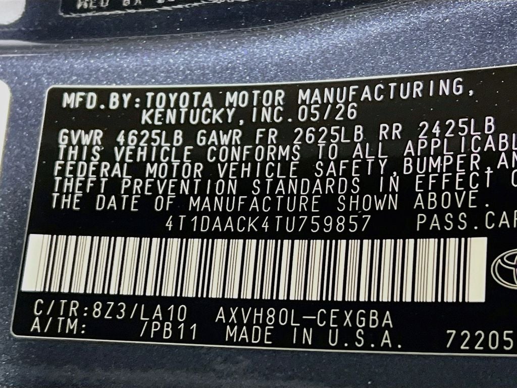 2026 Toyota Camry XLE