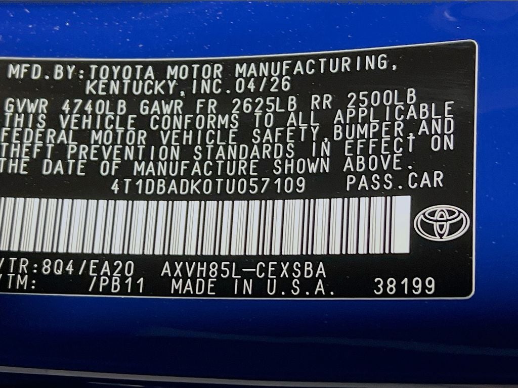 2026 Toyota Camry SE