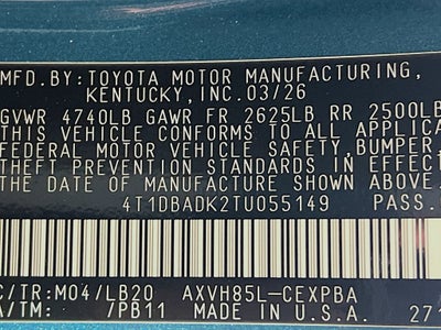 2026 Toyota Camry XSE