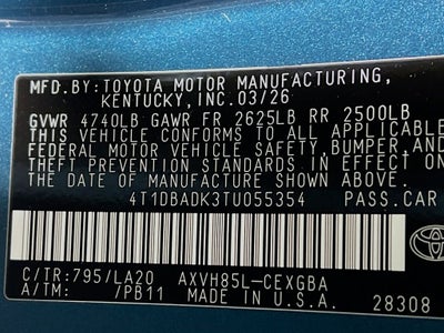 2026 Toyota Camry XLE