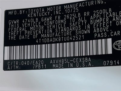 2026 Toyota Camry Nightshade