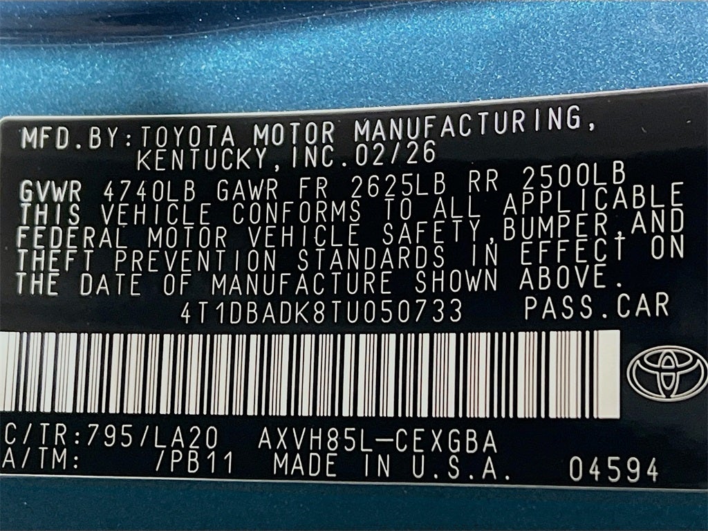 2026 Toyota Camry XLE