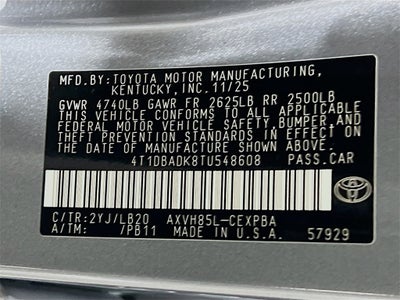 2026 Toyota Camry XSE