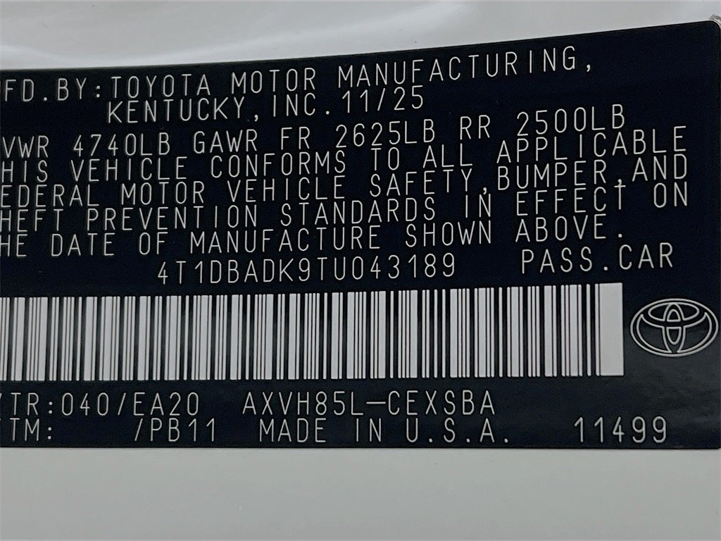 2026 Toyota Camry Nightshade