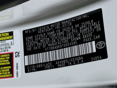 2026 Toyota Camry XLE S