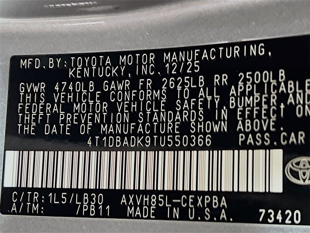 2026 Toyota Camry XSE