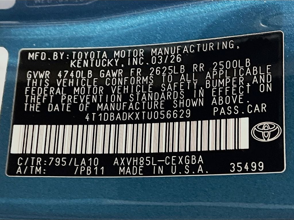 2026 Toyota Camry XLE