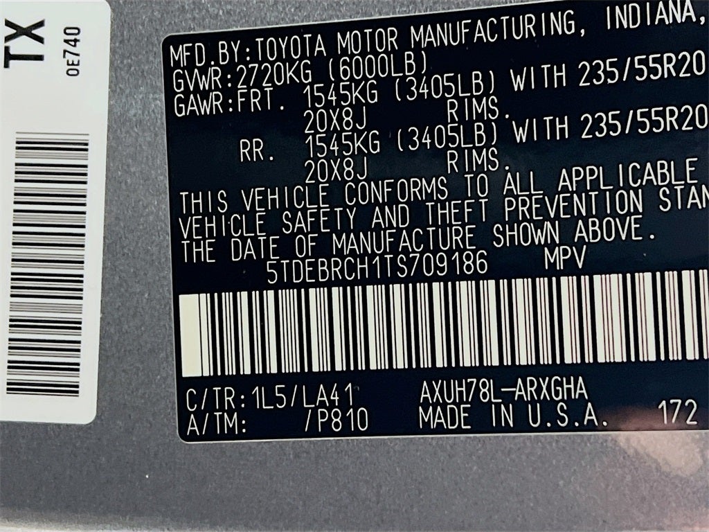 2026 Toyota Highlander Hybrid Hybrid Platinum