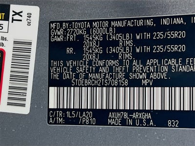 2026 Toyota Highlander Hybrid Platinum D