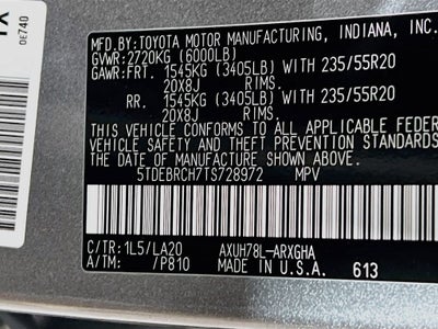 2026 Toyota Highlander Hybrid Hybrid Platinum