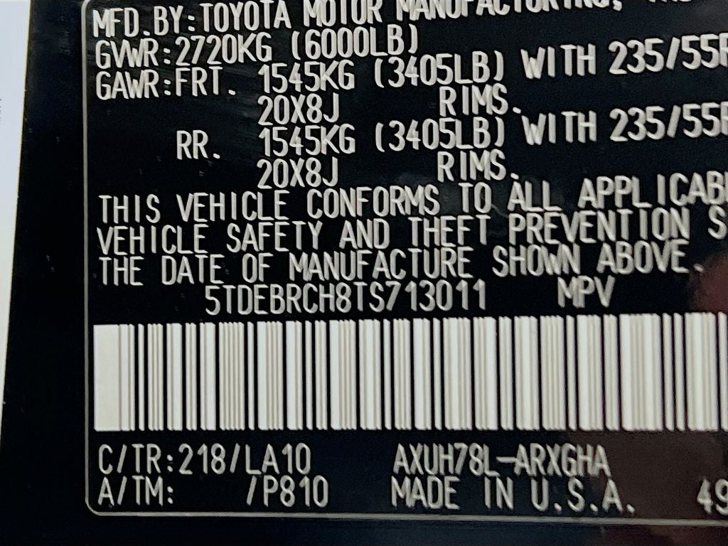 2026 Toyota Highlander Hybrid Platinum S