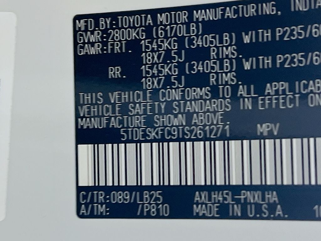 2026 Toyota Sienna Platinum S