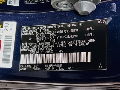 2026 Toyota Sienna Platinum