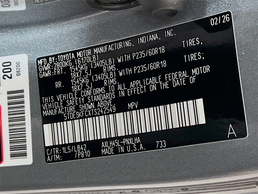 2026 Toyota Sienna Platinum