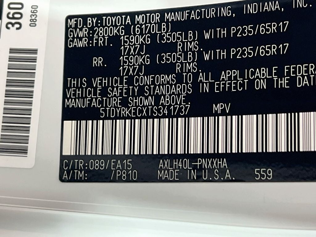 2026 Toyota Sienna XLE S