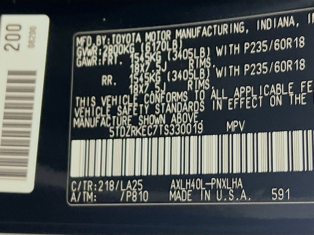 2026 Toyota Sienna Limited S