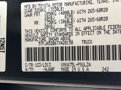 2026 Toyota Tundra Limited