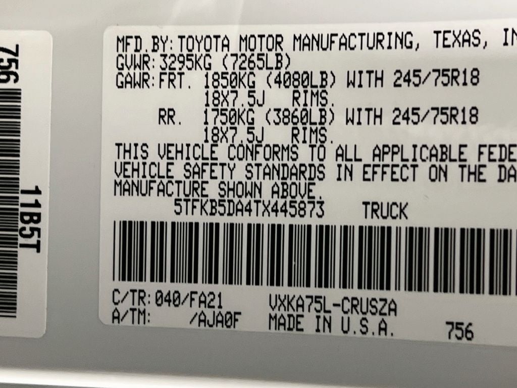 2026 Toyota Tundra SR