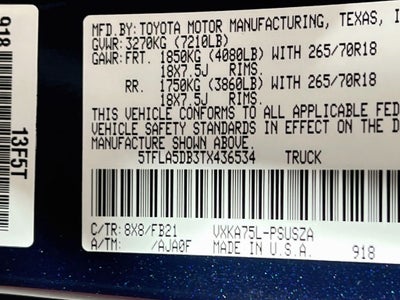 2026 Toyota Tundra SR5