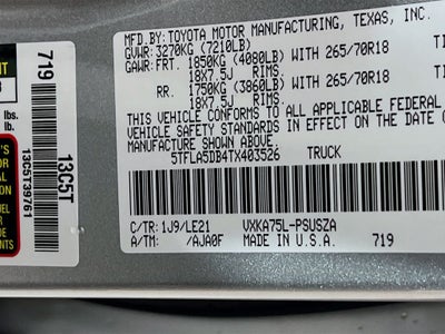 2026 Toyota Tundra SR5