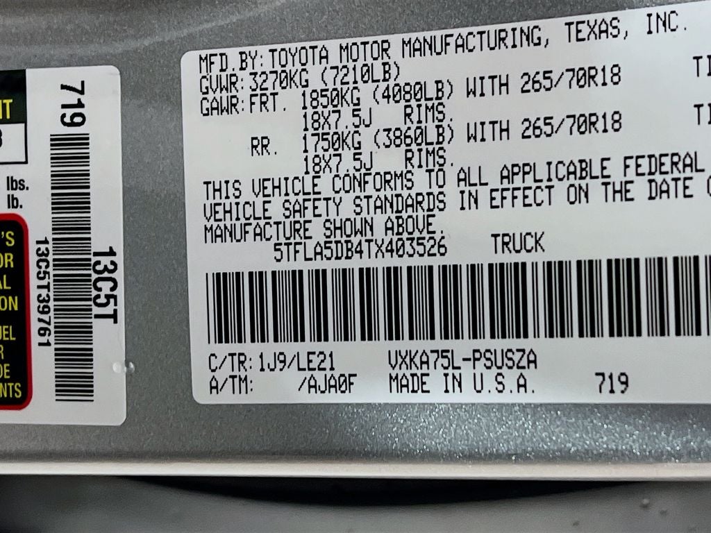 2026 Toyota Tundra SR5