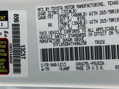 2026 Toyota Tundra SR5