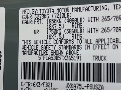 2026 Toyota Tundra SR5