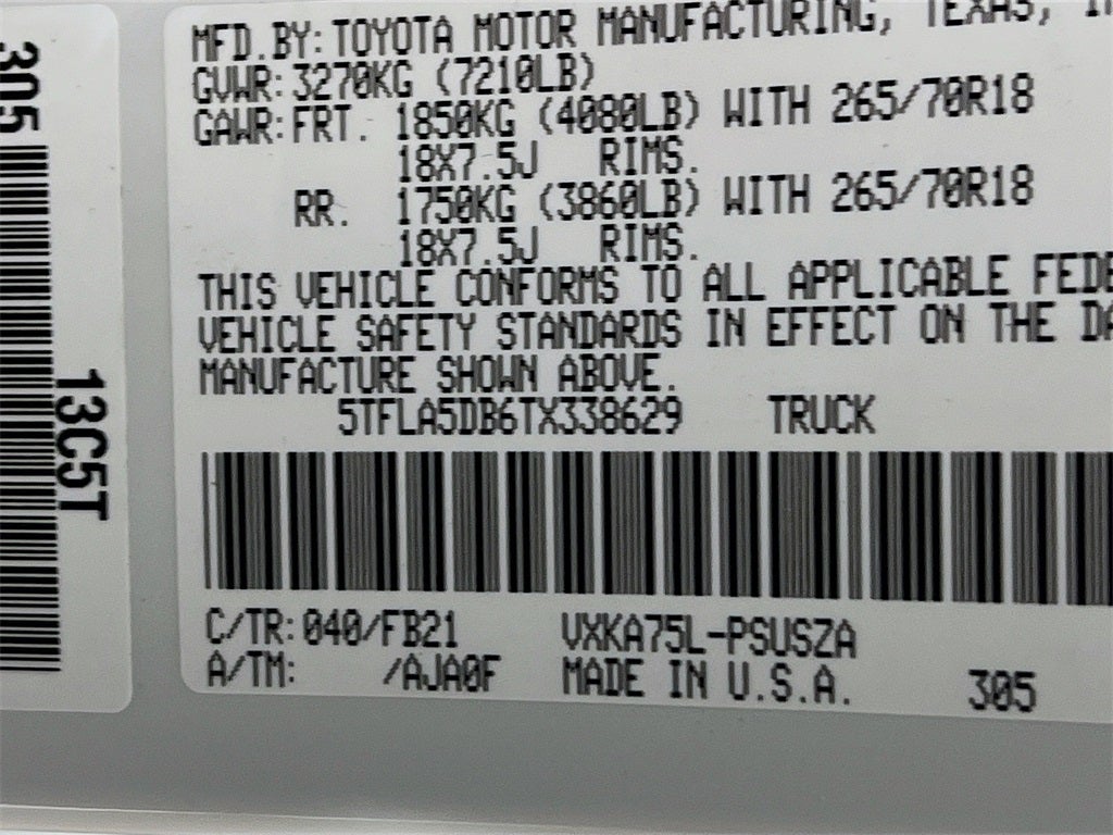 2026 Toyota Tundra SR5