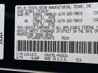 2026 Toyota Tundra SR5