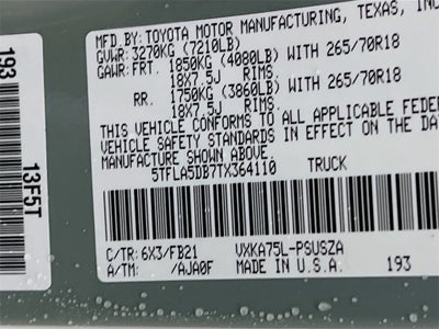 2026 Toyota Tundra SR5