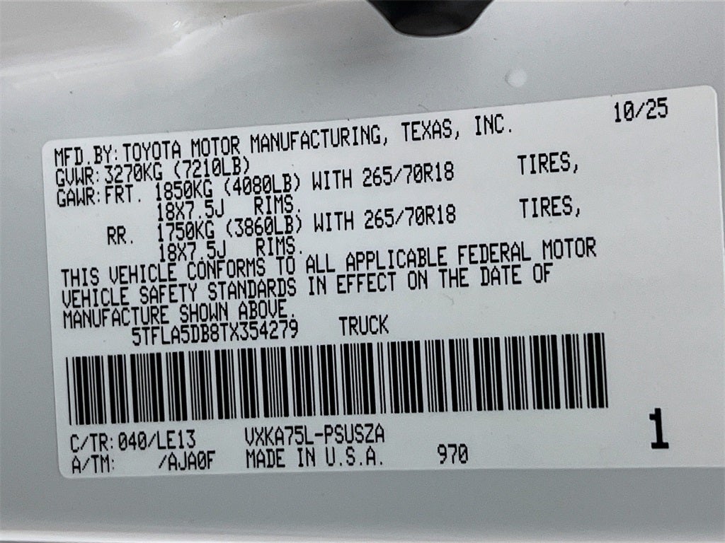 2026 Toyota Tundra SR5