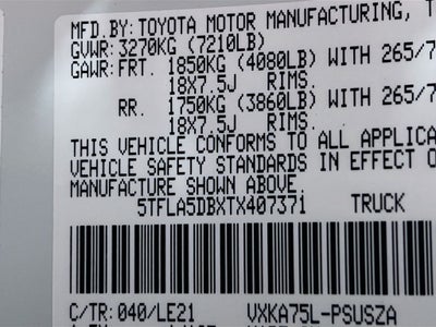 2026 Toyota Tundra SR5
