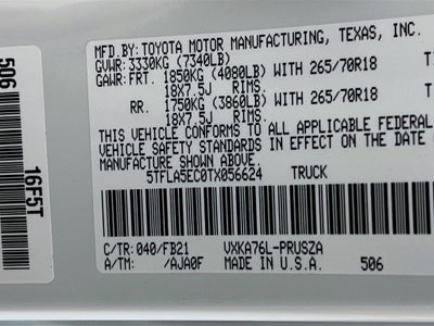 2026 Toyota Tundra SR5 S